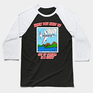 Fish Spawning Airline Service Funny Fishing Novelty Gift Baseball T-Shirt